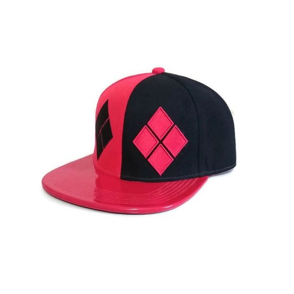 Unisex Suicide Squad Harley Quinn Adjustable Snapback Trucker Hat Pink One Size